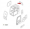 71Q6-02740 Стекло кабины заднее - exkavator66.ru - Екатеринбург