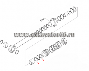 S642-060003 Кольцо подпорное (RING-BACK UP, FOR O-RING) - exkavator66.ru - Екатеринбург