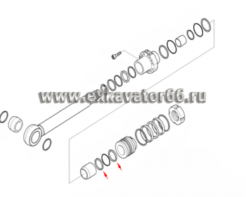 S642-070003 Кольцо подпорное (RING-BACK UP, FOR O-RING) - exkavator66.ru - Екатеринбург