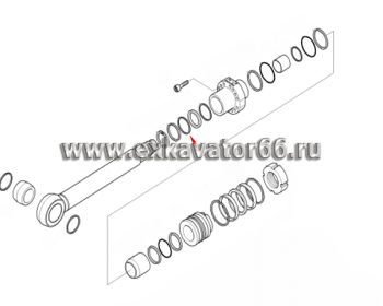 Y180-080020 Подпорное кольцо (RING-BACK UP, FOR U-PACK) - exkavator66.ru - Екатеринбург