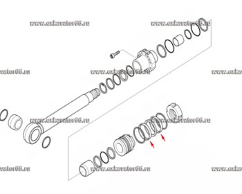 Y310-125000 Кольцо опорно-направляющее (RING-WEER) - exkavator66.ru - Екатеринбург